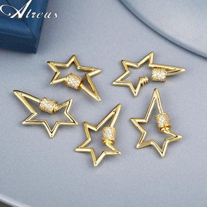 5-Pointed Star Paper Clip Chain Necklace Pendant