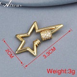 5-Pointed Star Paper Clip Chain Necklace Pendant
