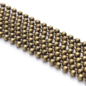10M/Lot Metal Ball Beads Chain for Necklaces DIY Jewelry Making
