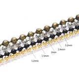 10M/Lot Metal Ball Beads Chain for Necklaces DIY Jewelry Making