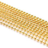 10M/Lot Metal Ball Beads Chain for Necklaces DIY Jewelry Making