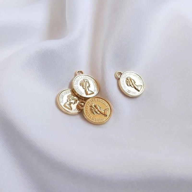 10PCS 8/12/14mm Round Head Pendant DIY Jewelry Necklace Accessories