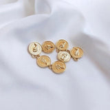 10PCS 8/12/14mm Round Head Pendant DIY Jewelry Necklace Accessories