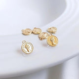 10PCS 8/12/14mm Round Head Pendant DIY Jewelry Necklace Accessories