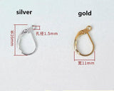 50pcs/lot French Ear Hook Wire Clasp for Making Jewelry Earrings