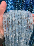 Aquamarine Gemstone Small Loose Chips Strand Seed Beads for Jewelry Making