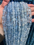 Aquamarine Gemstone Small Loose Chips Strand Seed Beads for Jewelry Making
