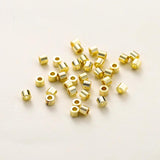 100Pcs 2*2.5mm Brass Tubes Crimp Beads for Jewelry Making