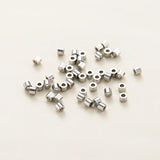 100Pcs 2*2.5mm Brass Tubes Crimp Beads for Jewelry Making