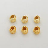30pcs Round Beads Spacer Beads DIY Bracelet Necklace Making Jewelry