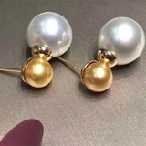 925 Silver Pearl Beads Stud Earrings Setting Base DIY Jewelry Making