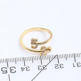 14k Plating Pearl Ring Empty Bracket Adjustable DIY Accessories