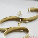 Solid Brass Cuff Bracelets - Bangle 60x50mm