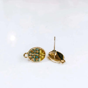Wool Stud Earring Pendant Necklace Supplies 6pcs