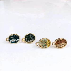 Wool Stud Earring Pendant Necklace Supplies 6pcs
