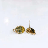 Wool Stud Earring Pendant Necklace Supplies 6pcs