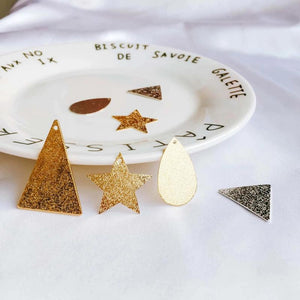 Metal Pendant Earring Components Necklace Charms 8pcs
