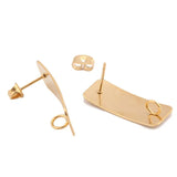 10pcs Stainless Steel Geometric Bar Stud Earrings For Women