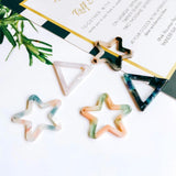 Resin Plastic Acetic Acid Eardrop Diy Material Pendant Necklace Earring Charms