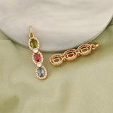 2Pcs 8*40MM DIY CZ Charms Multicolor Pendant
