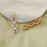 2Pcs 8*40MM DIY CZ Charms Multicolor Pendant