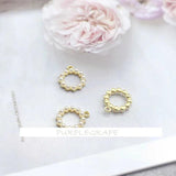 2pcs Pearl Eye Glass Diamond Retro Ear Studs