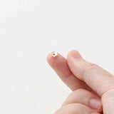 20Pcs 14K Plated Brass 6mm Plum Blossom Flower Cap Bead Caps DIY Jewelry Making