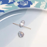 Czech Coloured Glaze 9*15mm Water Droplet Mermaid Tear Glass DIY Earrings