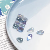 Czech Coloured Glaze 9*15mm Water Droplet Mermaid Tear Glass DIY Earrings