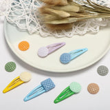 Embossed Waffle Cake Resin Patch DIY Earrings Material