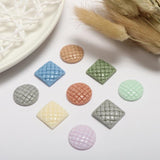 Embossed Waffle Cake Resin Patch DIY Earrings Material