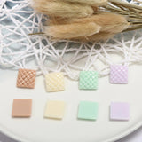 Embossed Waffle Cake Resin Patch DIY Earrings Material