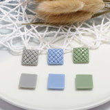 Embossed Waffle Cake Resin Patch DIY Earrings Material