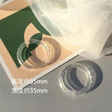 Flash Powder Transparent Acrylic Ring DIY Handmade Ornament