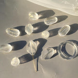 Flash Powder Transparent Acrylic Ring DIY Handmade Ornament