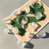 Flash Powder Transparent Acrylic Ring DIY Handmade Ornament