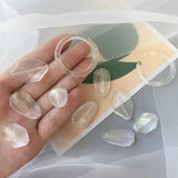 Flash Powder Transparent Acrylic Ring DIY Handmade Ornament