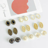 Vintage Japanese French Embossed Acrylic Beads
