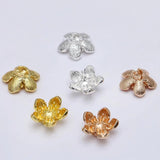 50 Pcs/Lot 15 mm Metal Flower Stamen Bead Caps DIY Jewelry Making Accessories