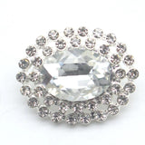 Metal Crystal Rhinestones Inlaid Sewing Button DIY Accessories