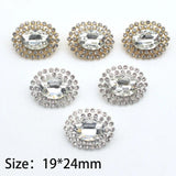 Metal Crystal Rhinestones Inlaid Sewing Button DIY Accessories