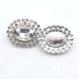 Metal Crystal Rhinestones Inlaid Sewing Button DIY Accessories