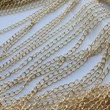 Tail chain end tassel Chains 2-3mm 1meter