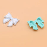 5pcs Alloy Bow Pearl DIY Headband Decoration Material 30*25MM