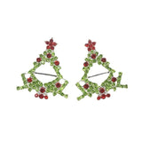 10Pcs Christmas Tree Buckles Rhinestone Decoration DIY Clothing Accessory