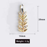 Leaf Pins Collar for Women Crystal Wedding Hair Accessories