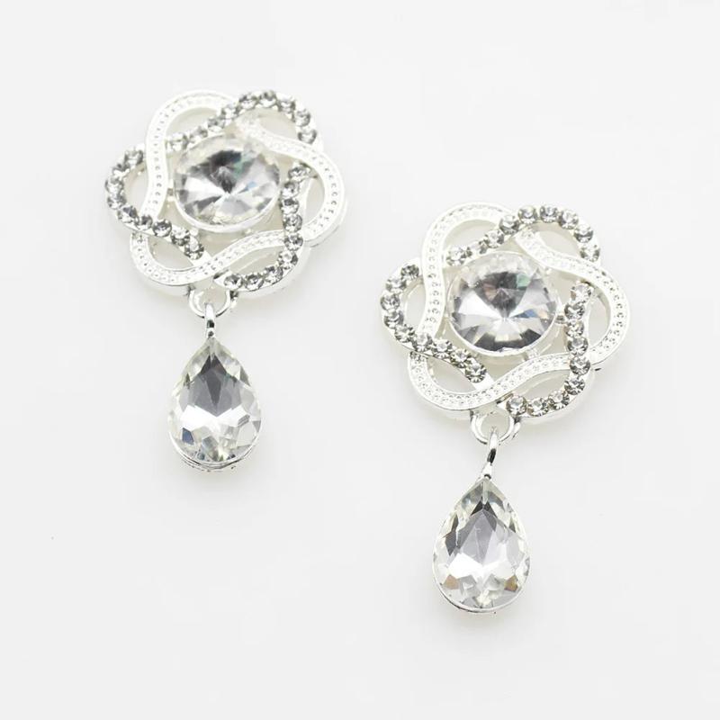 Crystal Rhinestone Pendant Button for Clothing Sewing Accessories