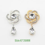 Crystal Rhinestone Pendant Button for Clothing Sewing Accessories