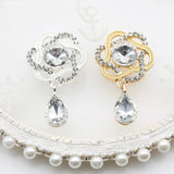 Crystal Rhinestone Pendant Button for Clothing Sewing Accessories