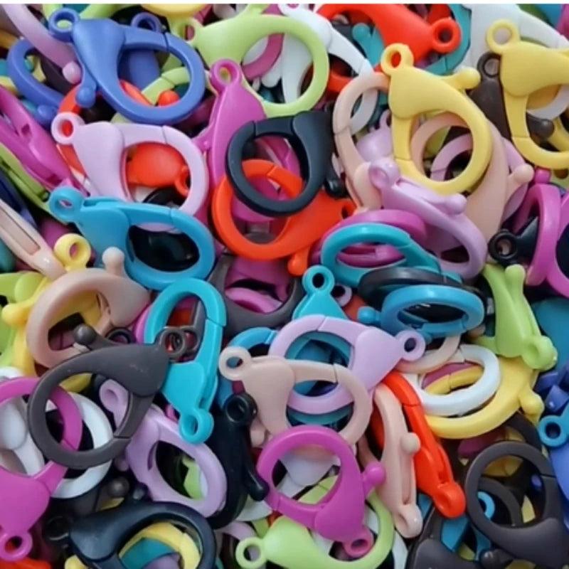 50pcs 35/25mm Plastic Lobster Clasp Hooks Jewelry Making Supplies DIY Findings